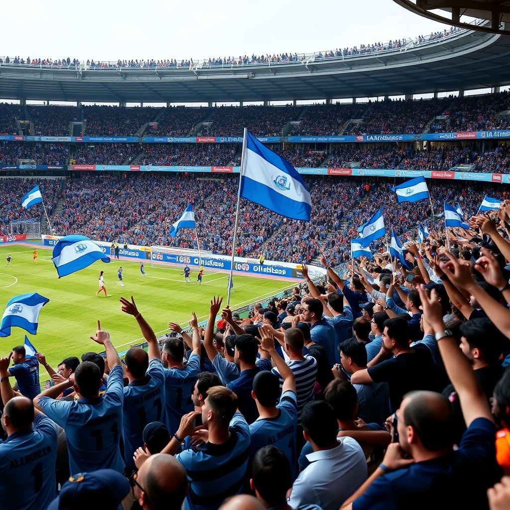 爱游戏登录-阿尔希拉尔球迷现场助威，球队士气高涨